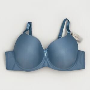 Emily Johnson 44DD Light Blue Underwire Bra Padded Adjustable Straps New